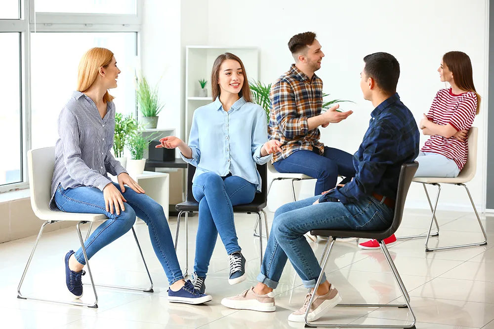 Therapists undertaking clinical skills practice during specialist training